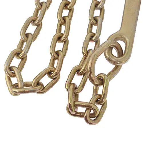 

Grade 70 Tow Chain 5/16 Inch X 6 Feet With J Hook, T Hook, And Mini J Hook For Vehicle Recovery And Wrecker Use