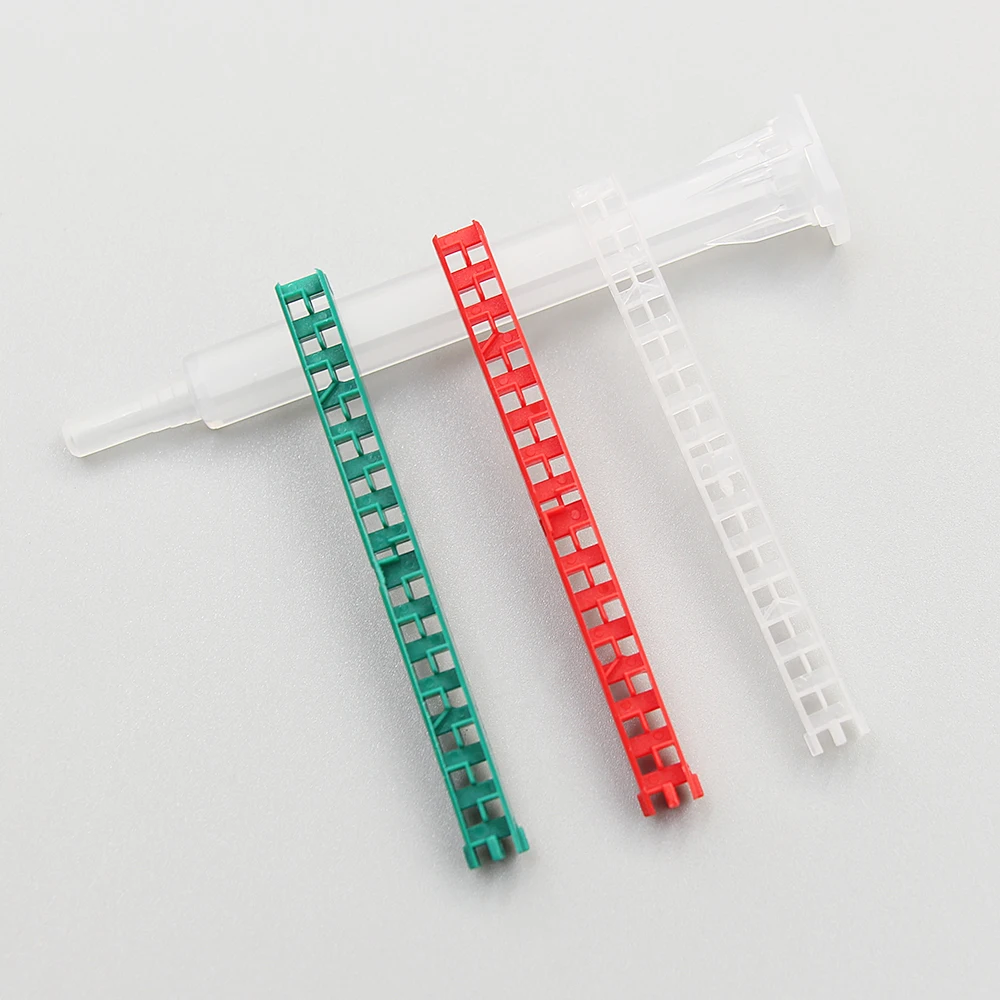 Imagem -05 - Cola Bico de Mistura para Dois Componentes Máquina de Mistura Líquida Epóxis Misturador Estático Adesivos Dispensação Tubo de Resina 50 Pcs ab