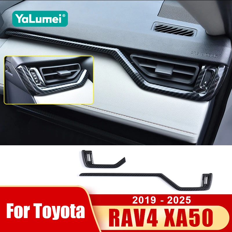 Für Toyota RAV4 XA50 2019 2020 2021 2022 2023 2024 2025 RAV 4 Hybrid Auto Zentrale Steuerung Dekorationsstreifen Abdeckung Zubehör
