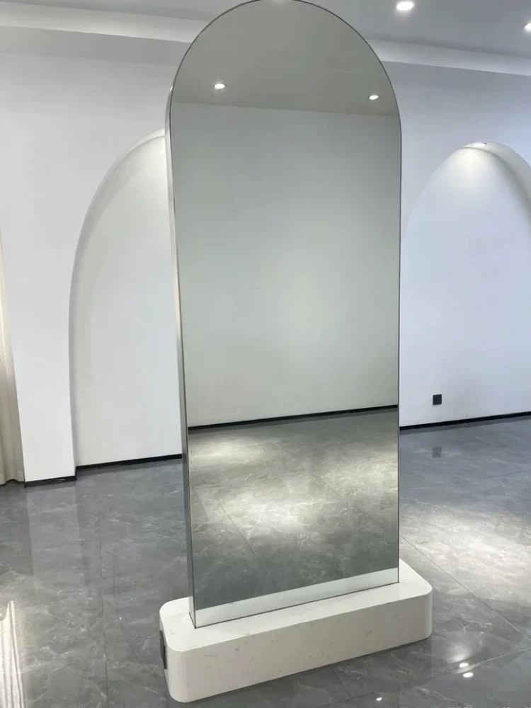 y9.4- barber shop mirror table barber shop single and double-sided floor mirror hair salon special hair cutting mirror