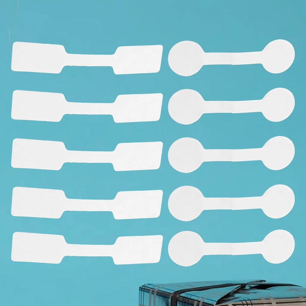 

1000Pcs Premium Adhesive Jewelry Price Tags Square Round Blank Labels for Rings Necklaces Bracelets Gift Shop Display Use