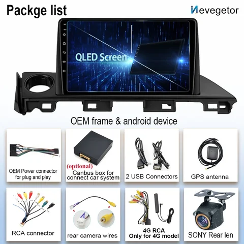 안드로이드 14 QLED 스크린 자동차 라디오 GPS, 4G 카플레이, 마즈다 6 아테자 3 GJ GL 2015 – 2018 자동 라디오 내비게이션 멀티미디어 플레이어