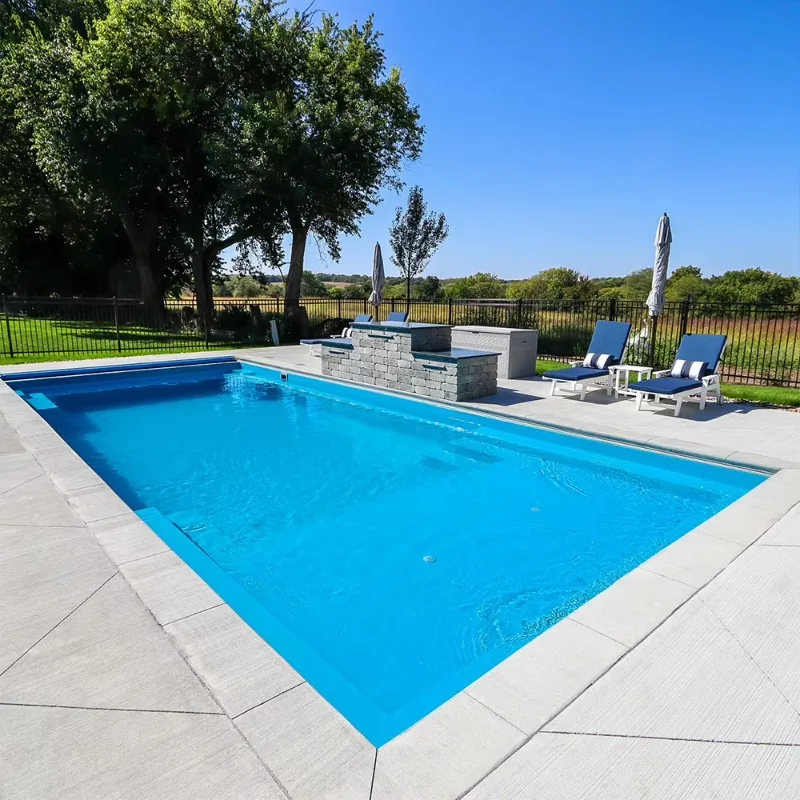 Customized Building Fiberglass Swim pool Spa For Jacuzzi Prefabricated Fiber Glass Outdoor Swimming Pool For Hotels And