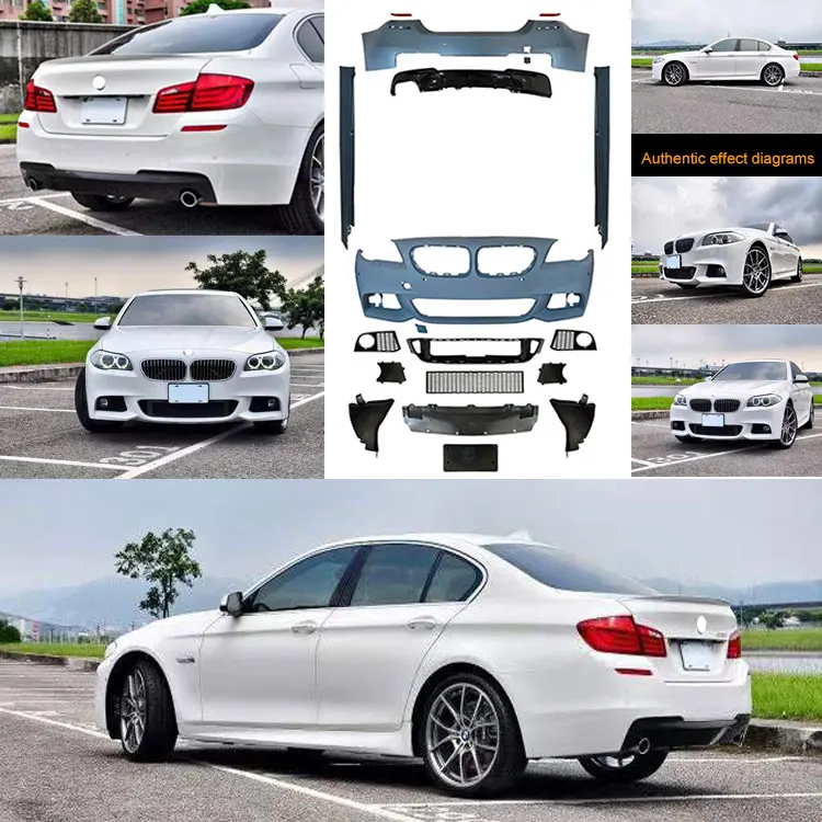 F10 F18 Upgrade to MT Body Kit Front Rear Bumper Side Skirts for BMW 5 Series F10 F18 up MT Style Body Kit view 5