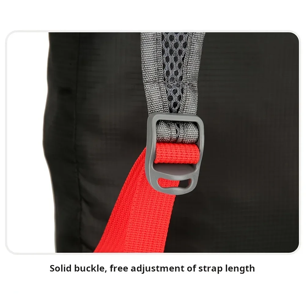 حقيبة ظهر صغيرة خفيفة الوزن وقابلة للتعبئة، خفيفة الوزن للغاية وقابلة للطي أثناء السفر والمشي لمسافات طويلة والتخييم للرجال والنساء وحقائب الظهر Bandolier