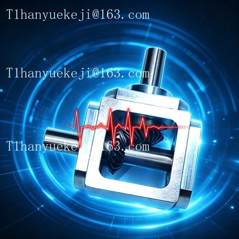 1:1 T-Type Bevel Gearbox, Right Angle Transmission with 10mm Shaft Diameter, Small Reduction Gearbox