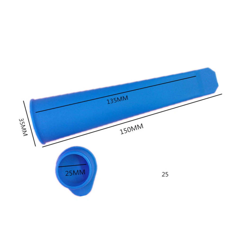

10pcs Cream Mold Silicone Popsicle Popsicle Mold Maker Reusable Easy Demold Freezer Kitchen Bar Tools Summer Gift