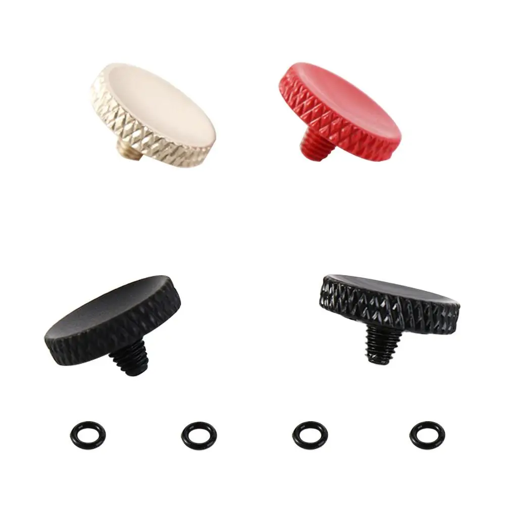 

Concave Shutter Release Button Knurling Design Ergonomic Camera Shutter Button Copper O-ring Camera Triggers