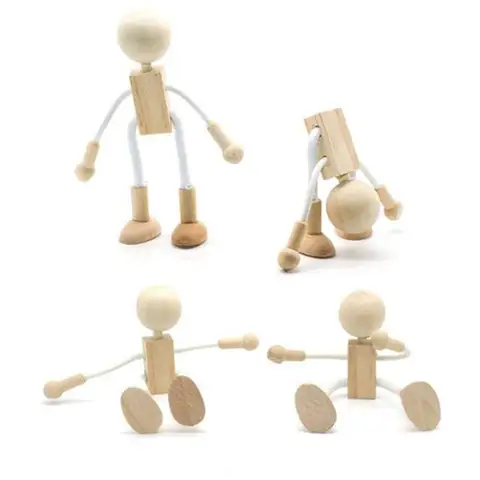 Maniquí de madera articulado, modelo de muñeca, para el hogar figuritas, decoración en miniaturas, pintura, dibujo artístico, maniquí de boceto, muñeca de madera DIY