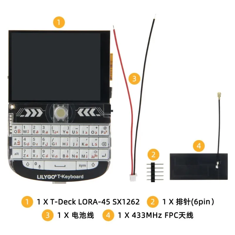 LILYGO ® T-Deck ESP32-S3 LoRa Module 2.8-inch Touch Screen WiFi Bluetooth Development Board