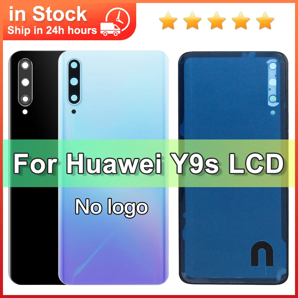 Für Huawei Y9S P Smart Pro 2019 STK-L21 LX3 Akku-Rückabdeckung Gehäuse Reparaturtür Rückseite mit Kameralinse Ersatzteil