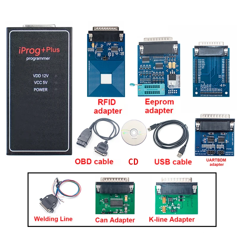 2024 New Iprog Pro V87 Till 2020 Cars IMMO Airbag Reset ECU Key Programmer Tools PROG Plus V85 Replace DIGIPROG3 Carprog