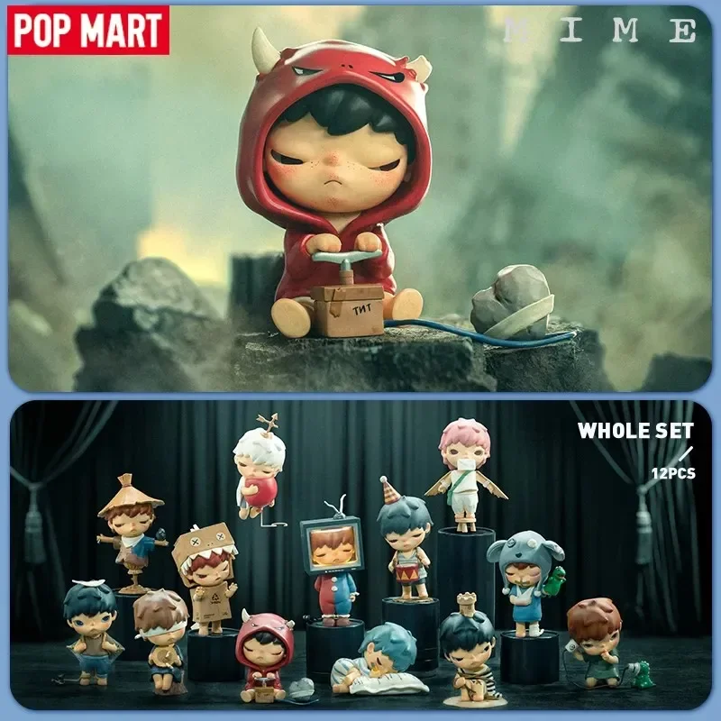 

Pop Mart Hirono Mime Series Blind Box Guess Bag Mystery Box Toys Doll Cute Anime Figure Desktop Ornaments Gift Collection