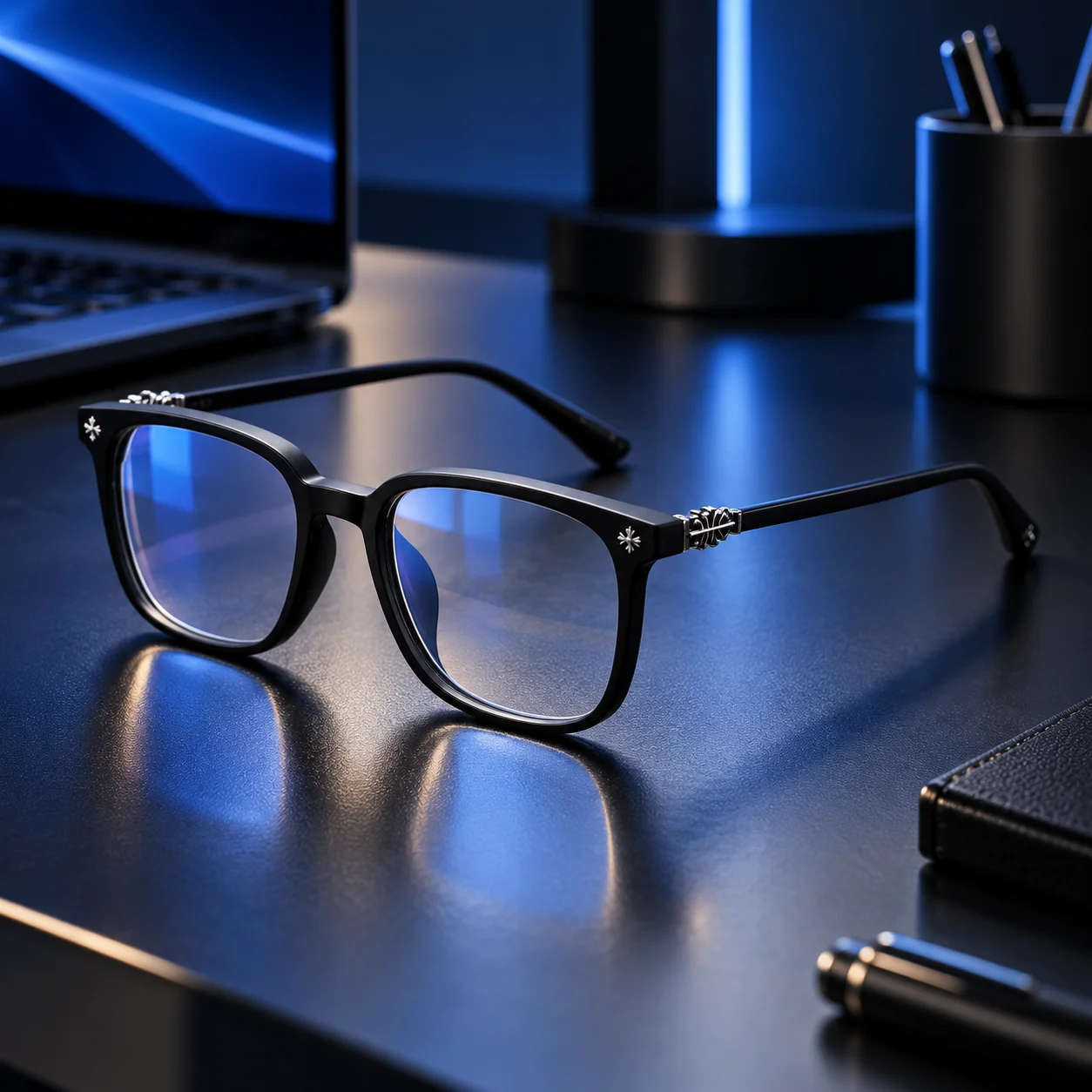 Luxury Retro Square Eyeglasses Anti Blue Light Blocking Computer Glasses Men Women Clear Lens Fashion Eyewear