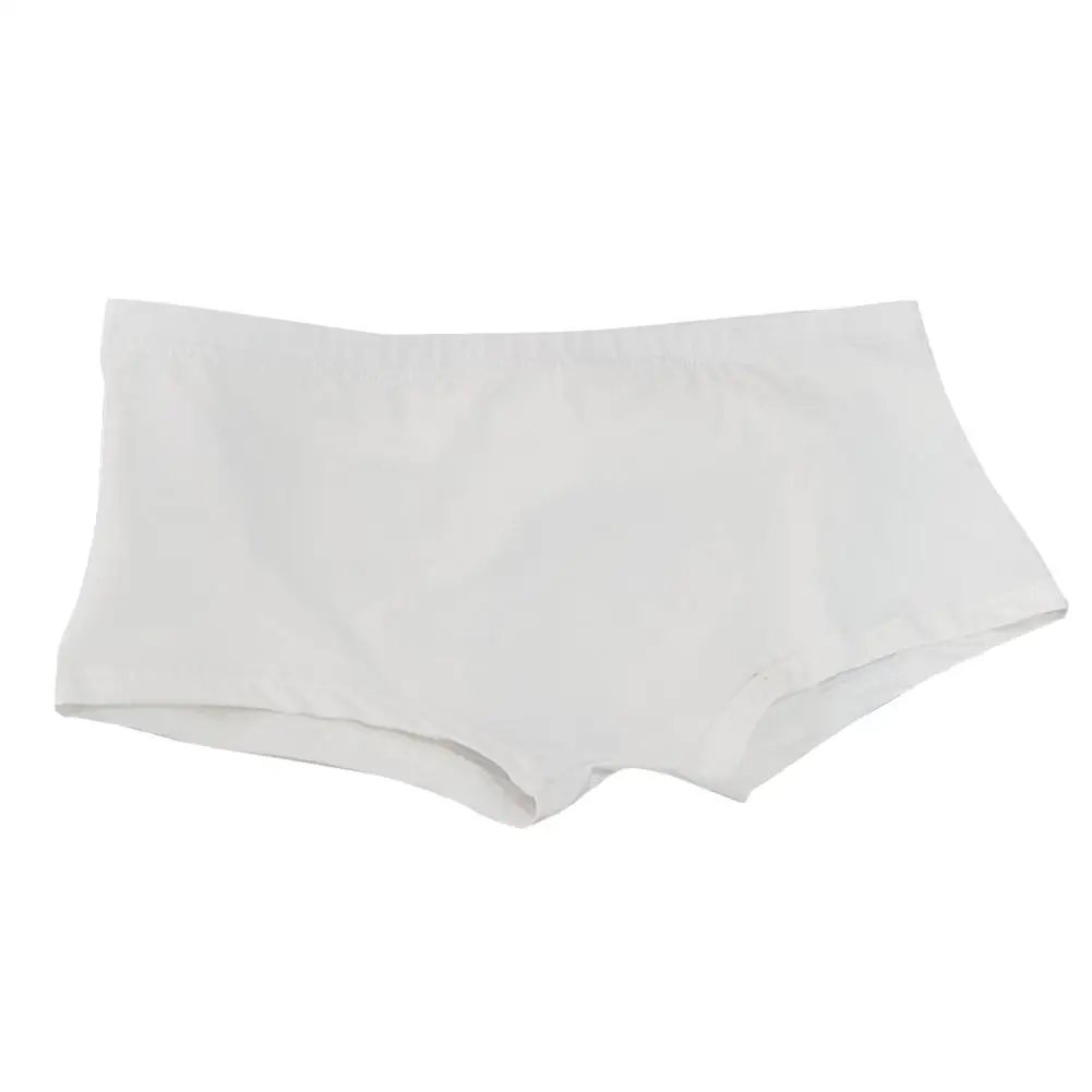 Men's Breathable Solid Color Underwear Boxer Briefs with Pouch Design Comfortable Fit Underpants for Everyday Use