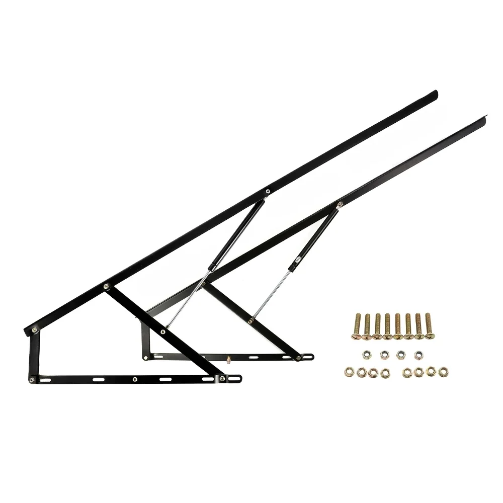 Steel Gás Spring Storage Lift Mecanismo Pneumático Heavy Duty Suporte Bar Kit Capacidade de Carga 60kg Conjuntos
