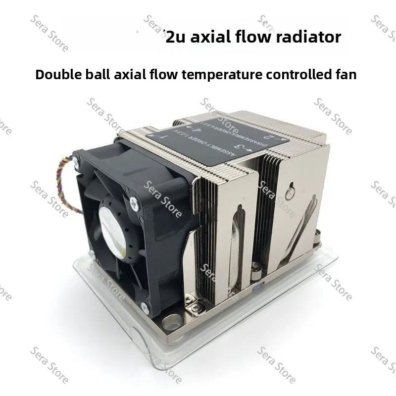 New 2U 3647 Interface 4 Heat Pipe Server Fan CPU Radiator 4 Wire Speed Regulation