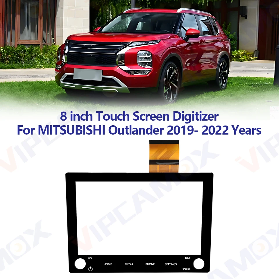 

8740A040 8740A130 8" Touch Screen Glass Digitizer For 2020-2022 Mitsubishi Outlander Car raido Screen Replacement 8740A104