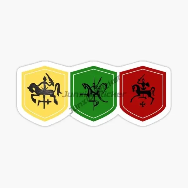 Lithuania Flag Map Knight PVC Sticker for Covered Scratch Decorate Window Car Laptop Room Wall Bicycle Fridge Table Van Helmet