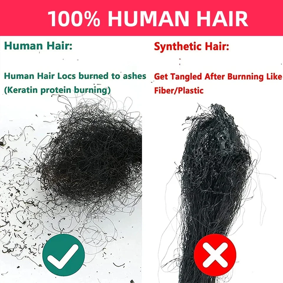 Echthaar Dreadlocks Loc Extensions verworrene gerade Großhandel Häkel borten peruanische Remy Haar verlängerungen 10 20 40 60 Stränge