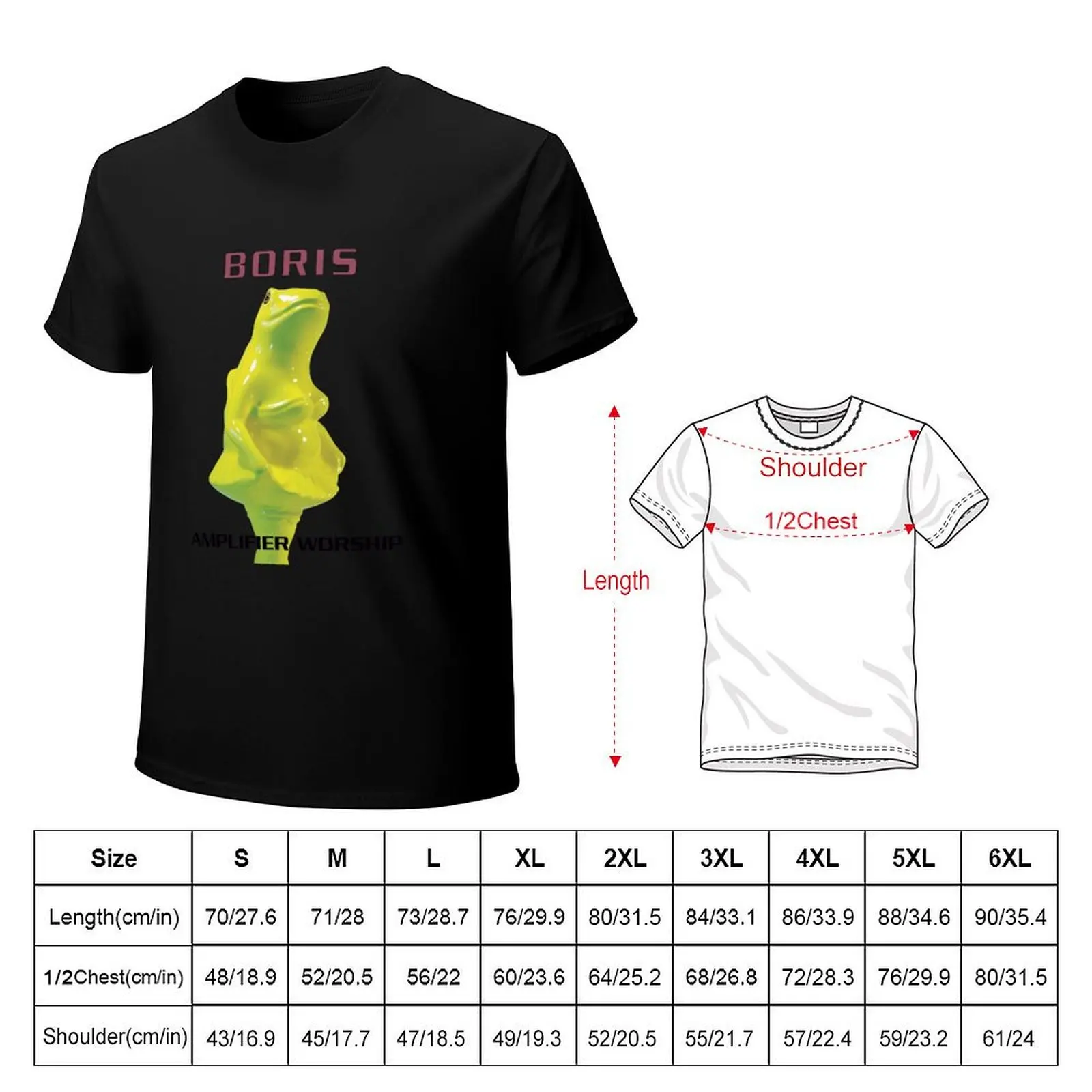 Boris - Amplifier Worship - Stoner Metal - Drone T-Shirt Summer Holiday Casual Tee