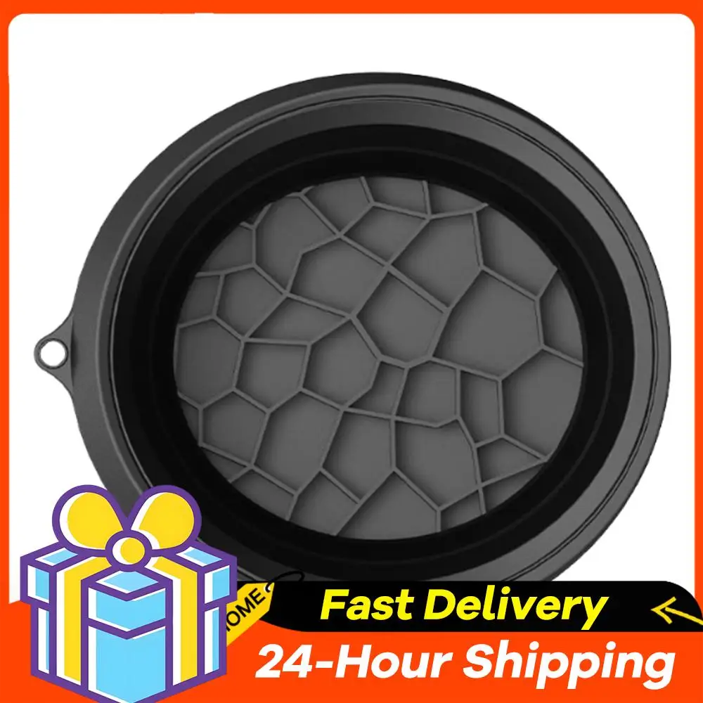 Foldable Ice Basin Space Saving Folding Bowl Low/High Temperature Resistant Portable Skincare Basin for Skin Tightening
