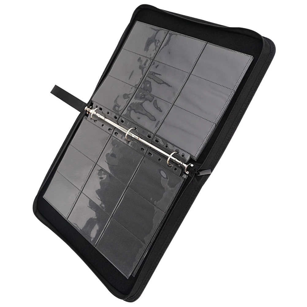 

Card Storage Grids Ticket Album Photocard Container 40 Pages Game Cards Photo Collector Album PU PP Safe Multi Use