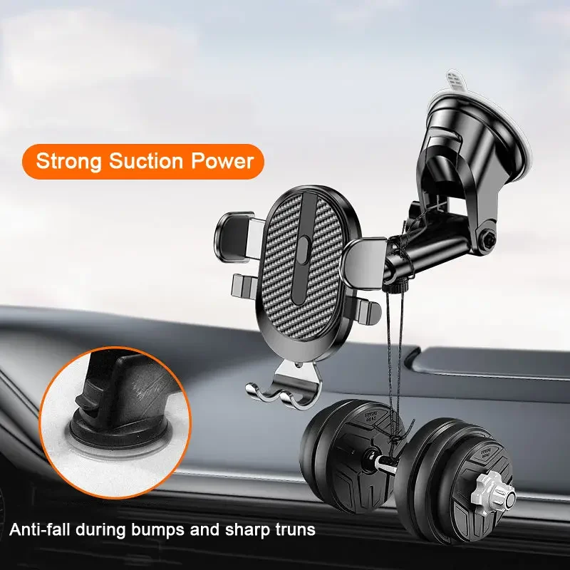 Car Suction Cup Phone Holder, Car Air Vent Mounting Bracket, Car GPS Navigation Stand Rack For All Mobile Phones