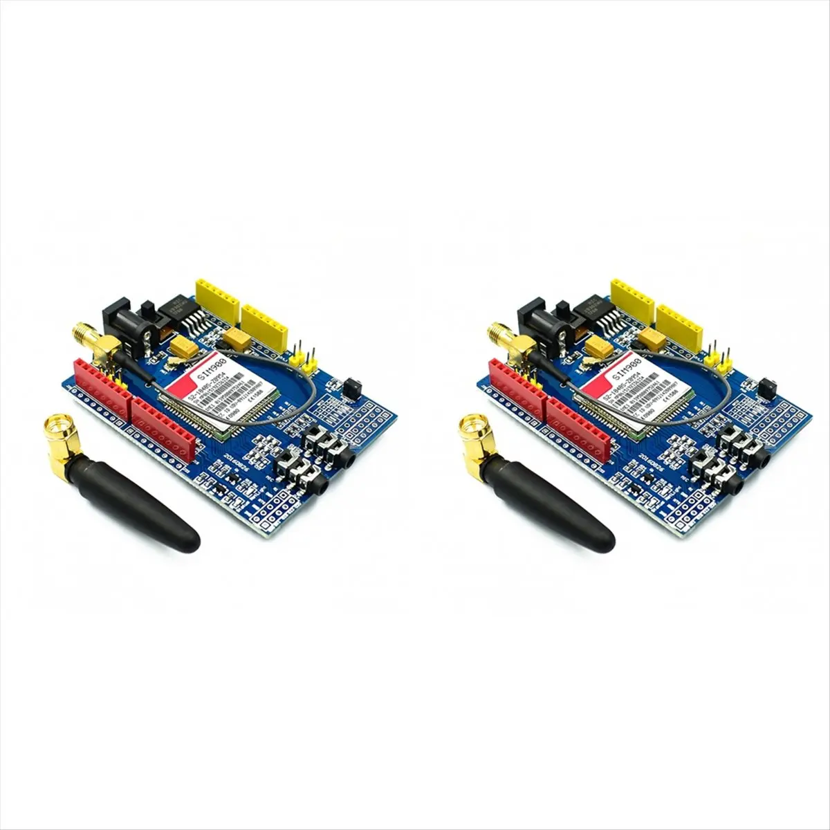 A46U 2Pcs Quad-Band GPRS GSM Development Board Kit Development Board Module for Enhanced Connectivity for