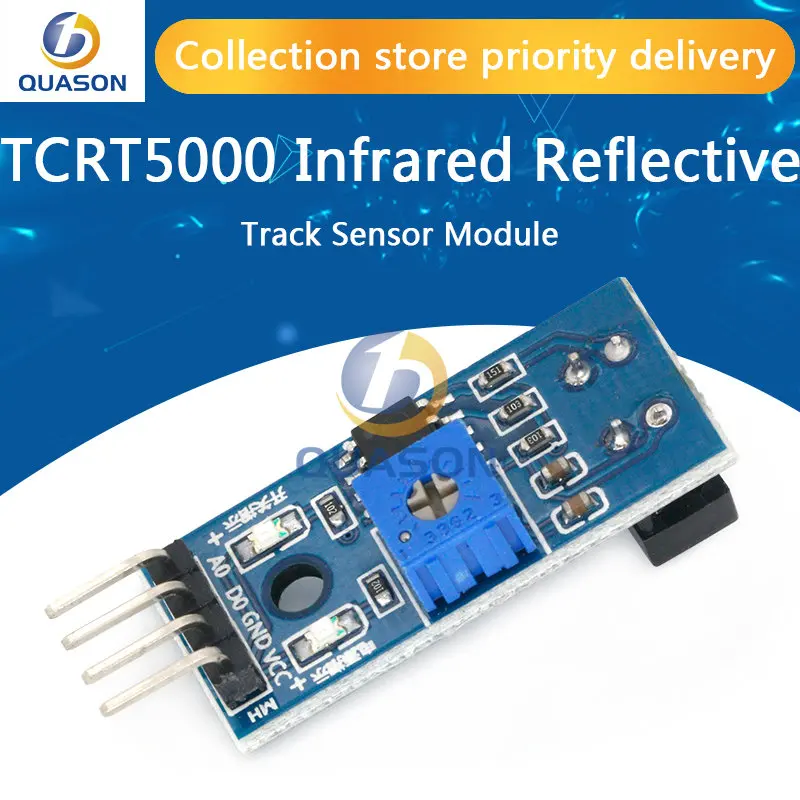 TCRT5000 Infrared Reflective IR Photoelectric Switch Barrier Line Track Sensor Module blue