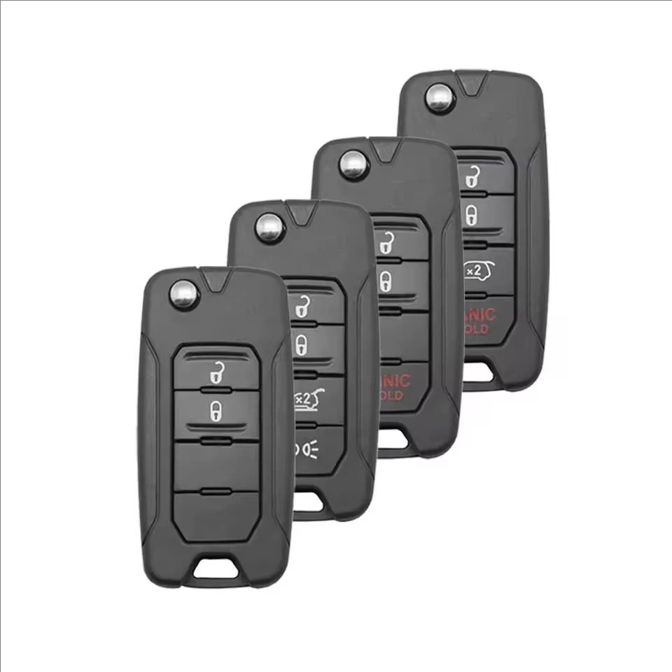 

2 3 4 кнопки, корпус автомобильного ключа, чехол для ключа для Jeep Renegade Compass Patriot Liberty Wrangler Renegade 2015 2016 2017 2018