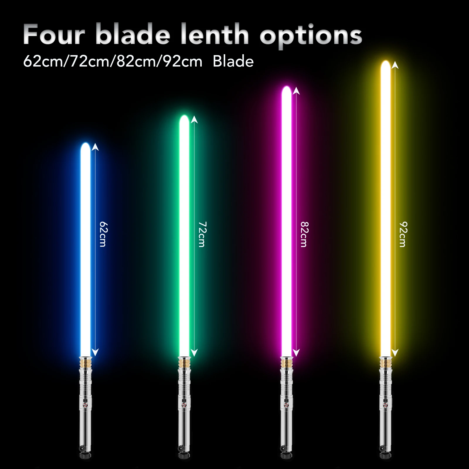 DamienSaber Darth Revan's Lightsaber Metal Hilt Force Heavy Dueling Infinite Color Changing Sensitive Smooth Swing Bluetooth