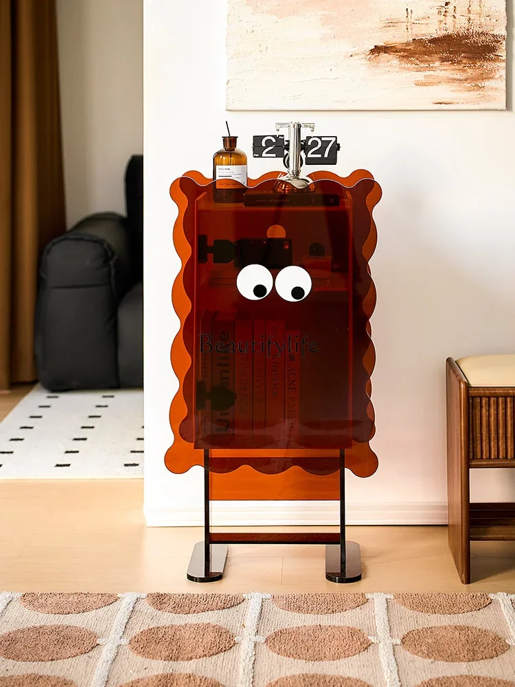 

yj32 Acrylic living room sofa side cabinet modern entrance storage cabinet