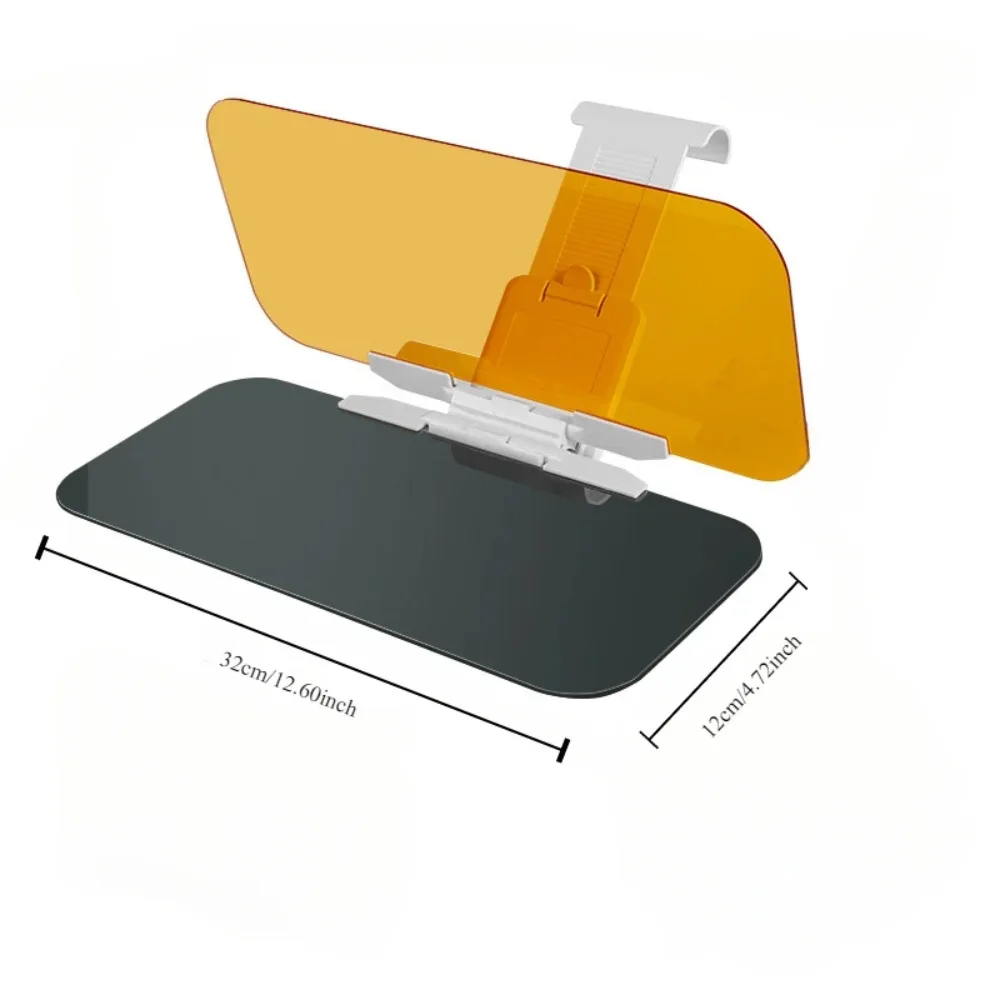 2025 سيارة الشمس قناع الاستقطاب الشمس قناع واضح البصرية المضادة للوهج سيارة ليلا ونهارا مرآة قابل للتعديل الزجاج الأمامي اكسسوارات السيارات