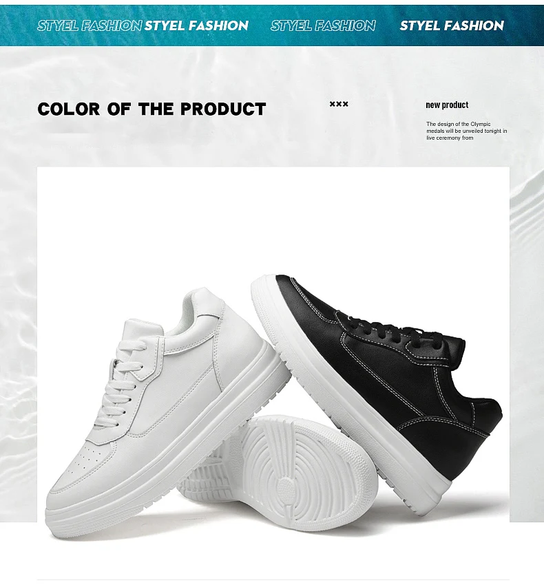 Hochwertige Herren-Sneaker, Elevator-Schuhe für Herren, modische Freizeitschuhe, bequeme Sportschuhe aus Leder, Höhenerhöhung 6/8/10 cm – Detail 5