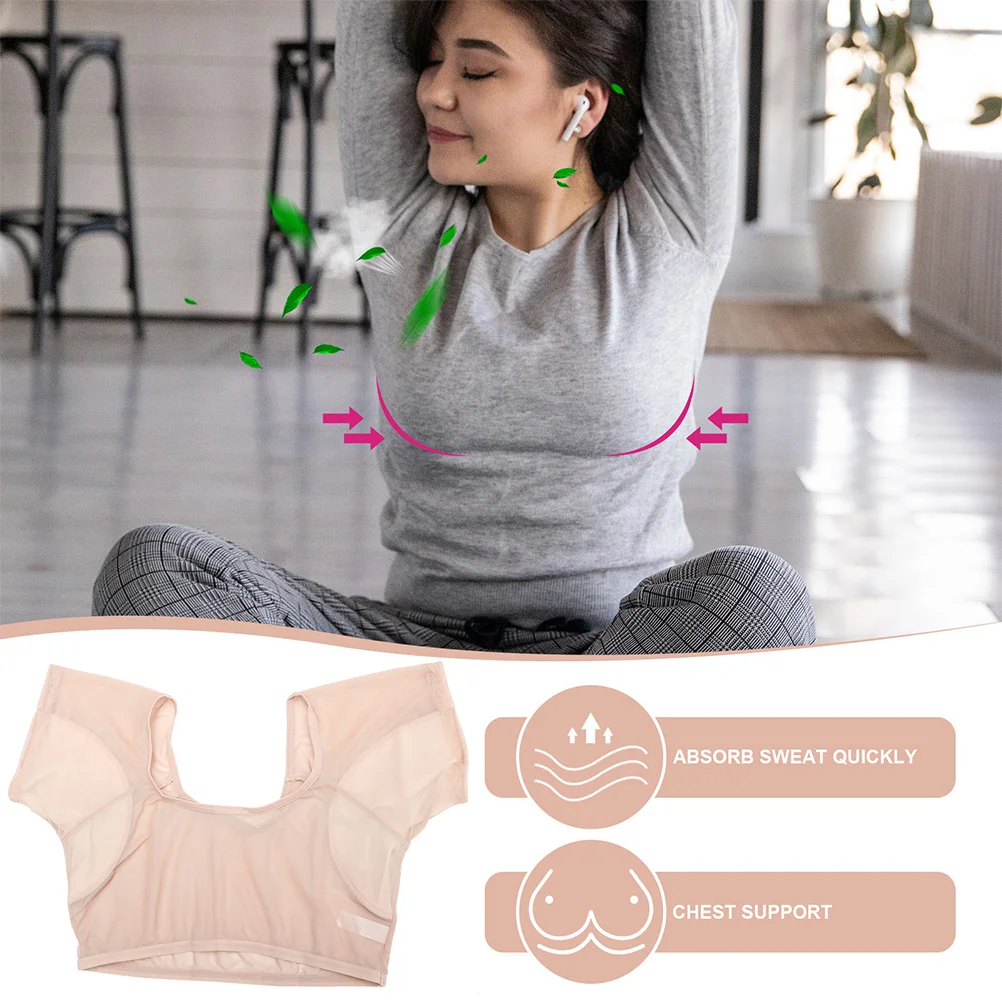 Ropa a prueba de sudor, camisa lavable, chaleco, camisetas interiores a prueba de sudor, Protector de axilas para mujer, axila para deportes