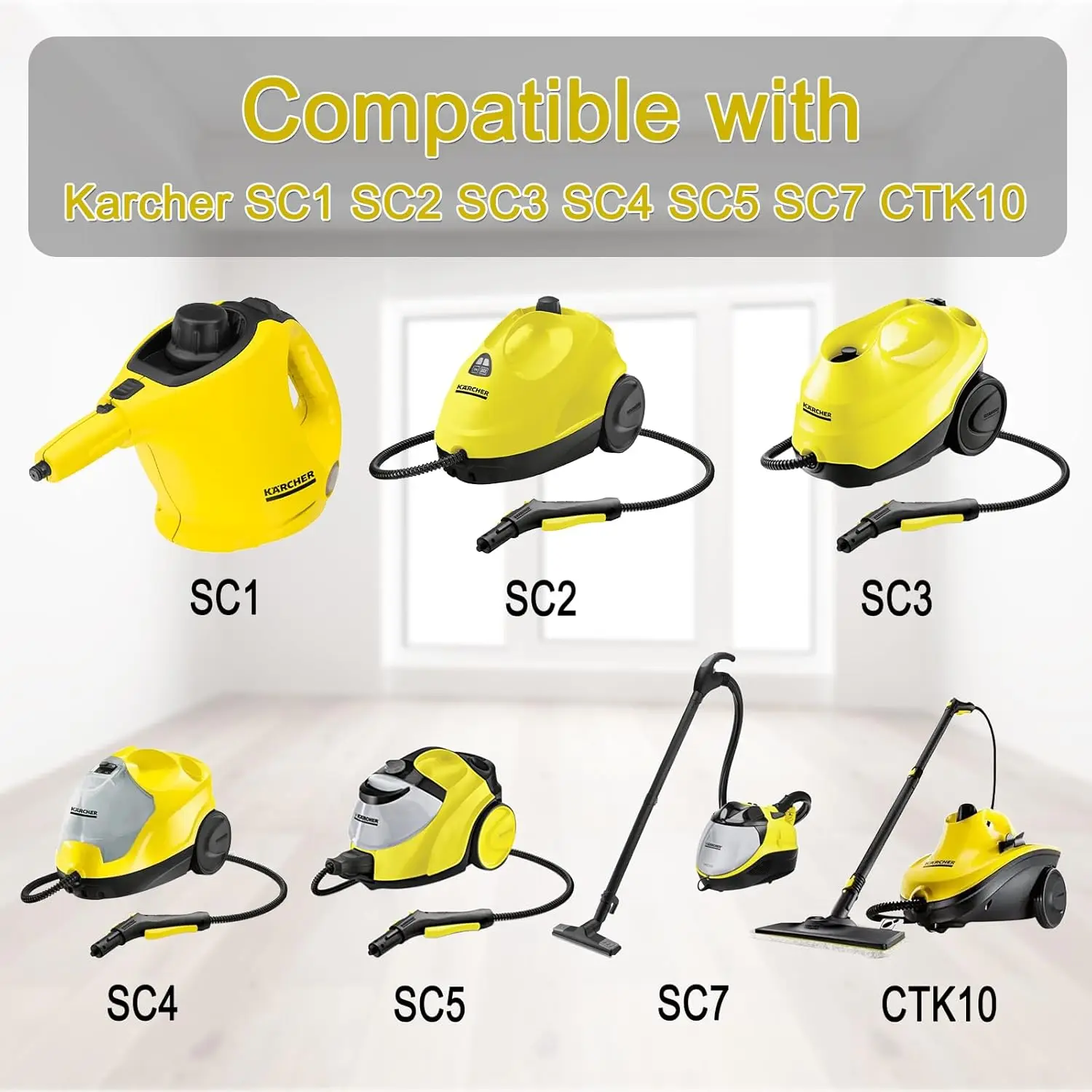 Fenster Düse Spiegel Pinsel Kopf Rakel Runde Pinsel Zubehör Kit Ersatz Für Karcher SC1 SC2 SC3 SC4 Steam Mop Reiniger