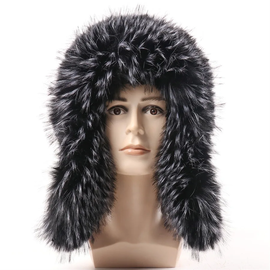 

Зимние ветрозащитные шапки Lei Feng с искусственным мехом для мужчин, русская замшевая шапка-ушанка, уличные утолщенные теплые защитные шапки для ушей