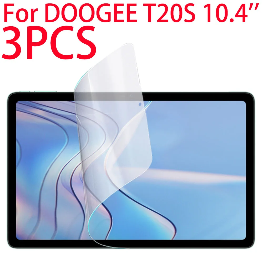 

3PCS For DOOGEE T20S 10.4 inch 2023 PET Soft Film Screen Protector Tablet Protective Film