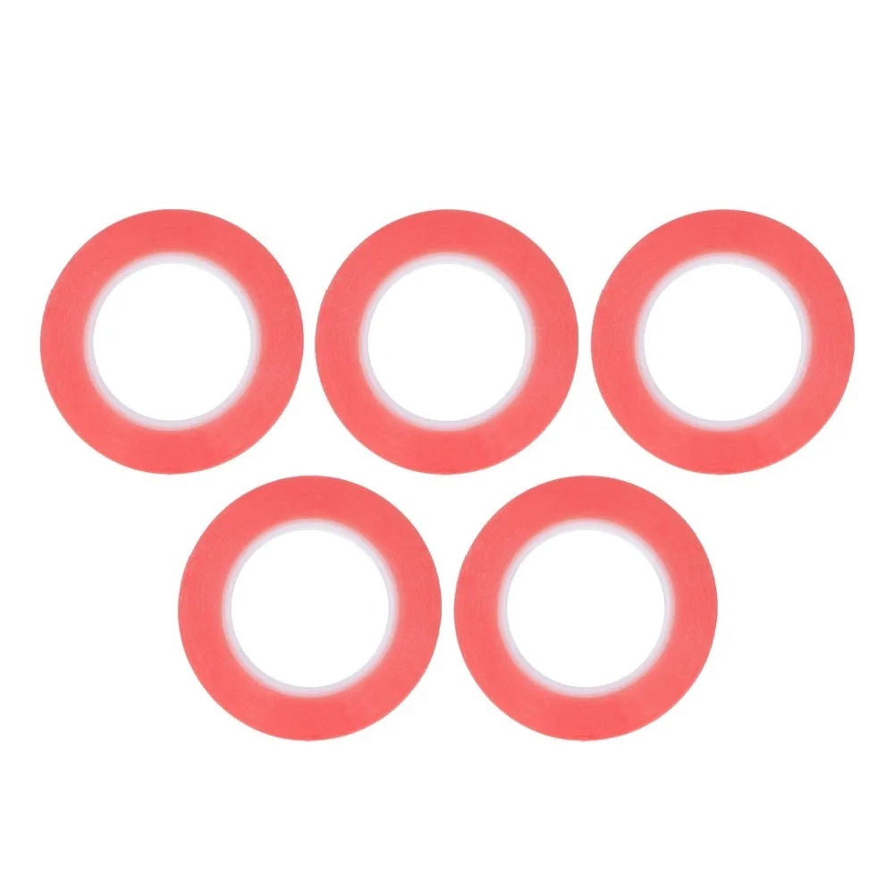 

5 шт. красный цвет двусторонний скотч 3 мм 4 мм 5 мм ширина прочный клей ПЭТ двусторонний скотч электрическая лента ремонт ЖК-экрана