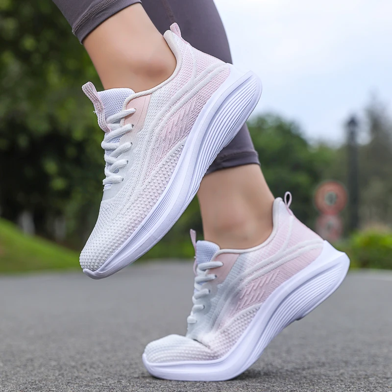 Womens Running Shoes Athletic Outdoor Gym Training Sneakers Walking Tennis Shoes Breathable Sport Fashion Sneakers for Ladies