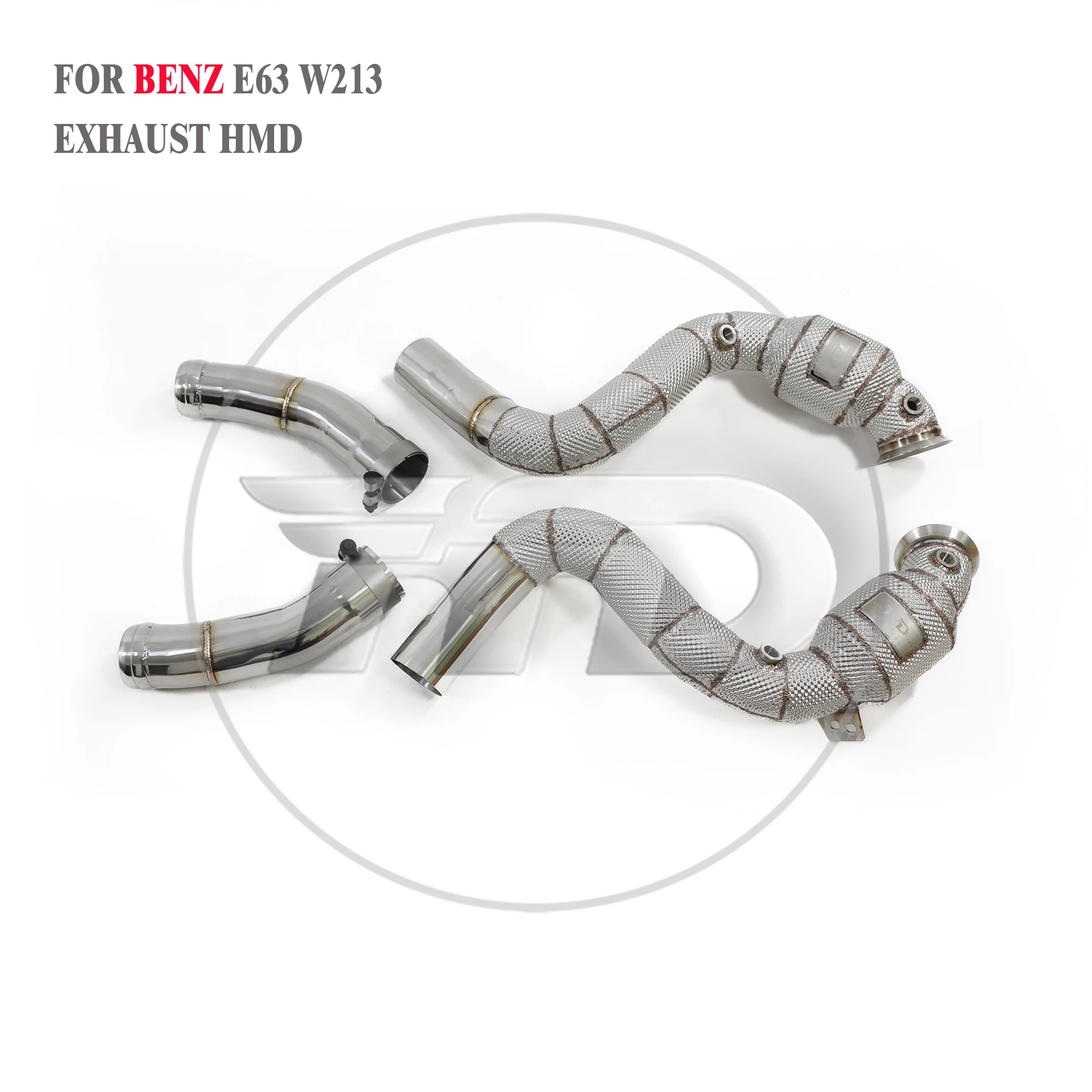 

HMD Exhaust System High Flow Performance Downpipe for Mercedes Benz AMG E63 W213 M177 Engine With Heat Shield