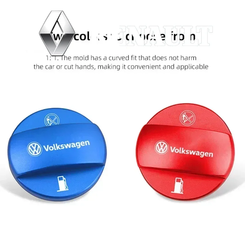 

Car Logo Fuel Tank Cap Protection Cover Accessories For VW GTI Tiguan Arteon Taigo Caddy CC e-up! Golf 6 7 8 Polo Passat Jetta