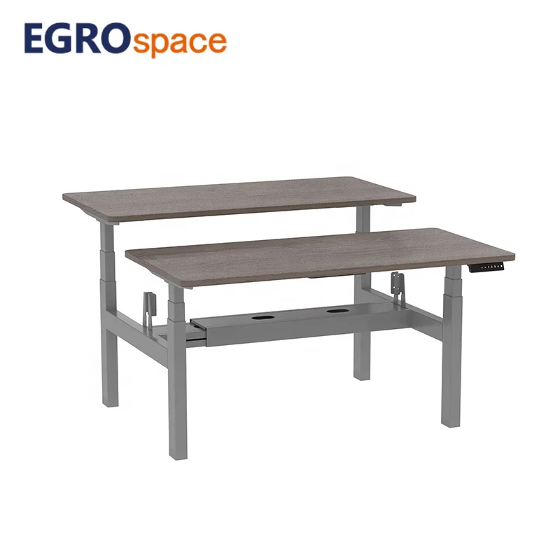 Dual Motor Adjustable Standing Ergonomic Computer Face to Face Dual Motor Work Stand up Electric Office Desk