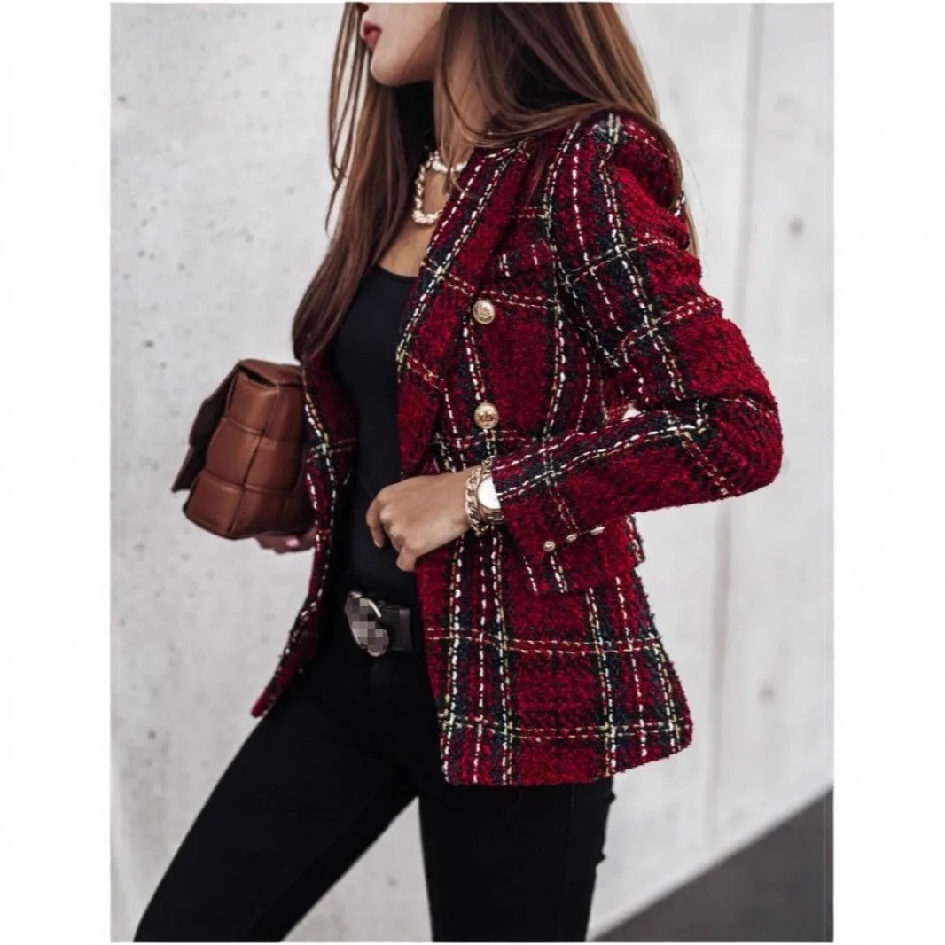 Button Front Long Sleeve Coat Regular Length Elegant Commuter with Fitted No Hood Notched Lapel Medium Weight Summer Women Coat
