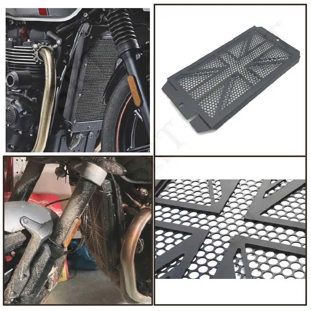 Fit For Triumph Bonneville T120 T100 Speed Twin 1200 2016-2024 Motorcycle Engine Radiator Grille Guard Cooler Protector Cover
