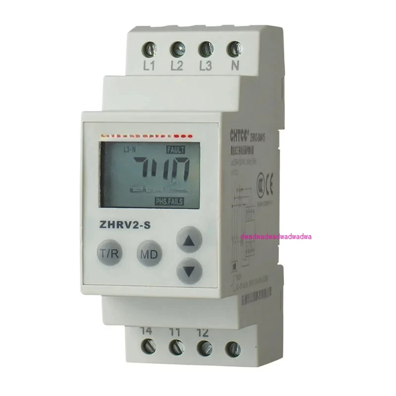 Rail LCD Voltage Relay Phase Failure/Sequence/over-Voltage/under-Voltage Relay Multifunction Relay Switch AC230V AC400V