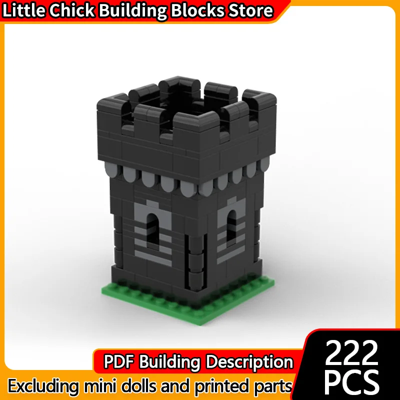 

Medieval Castle Model MOC Building Bricks Small Guard Tower Modular Technology Children Holiday Gifts Assemble Toys Suit