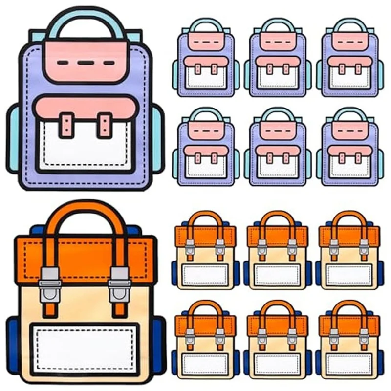 50 パックバックパックキャンディートリートバッググッディバッグ、再密封可能なバッグバックパックギフトバッグ子供の食品保存袋誕生日赤ちゃん用