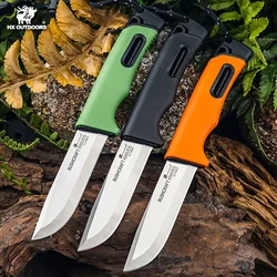 Coltello da sopravvivenza HX outdoor, coltello da caccia, coltelli da campeggio coltelli da salvataggio tattici, strumento Edc, lama 5 cr15mov manico in PP Dropshipping